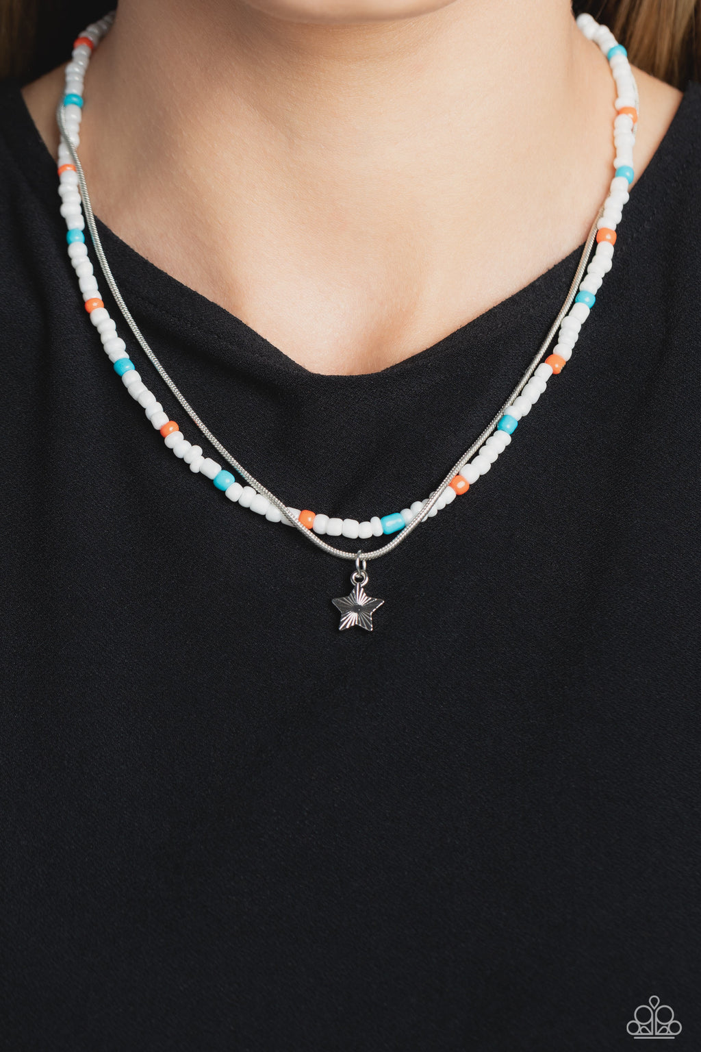 Starry Serendipity - White Necklace - Paparazzi Accessories