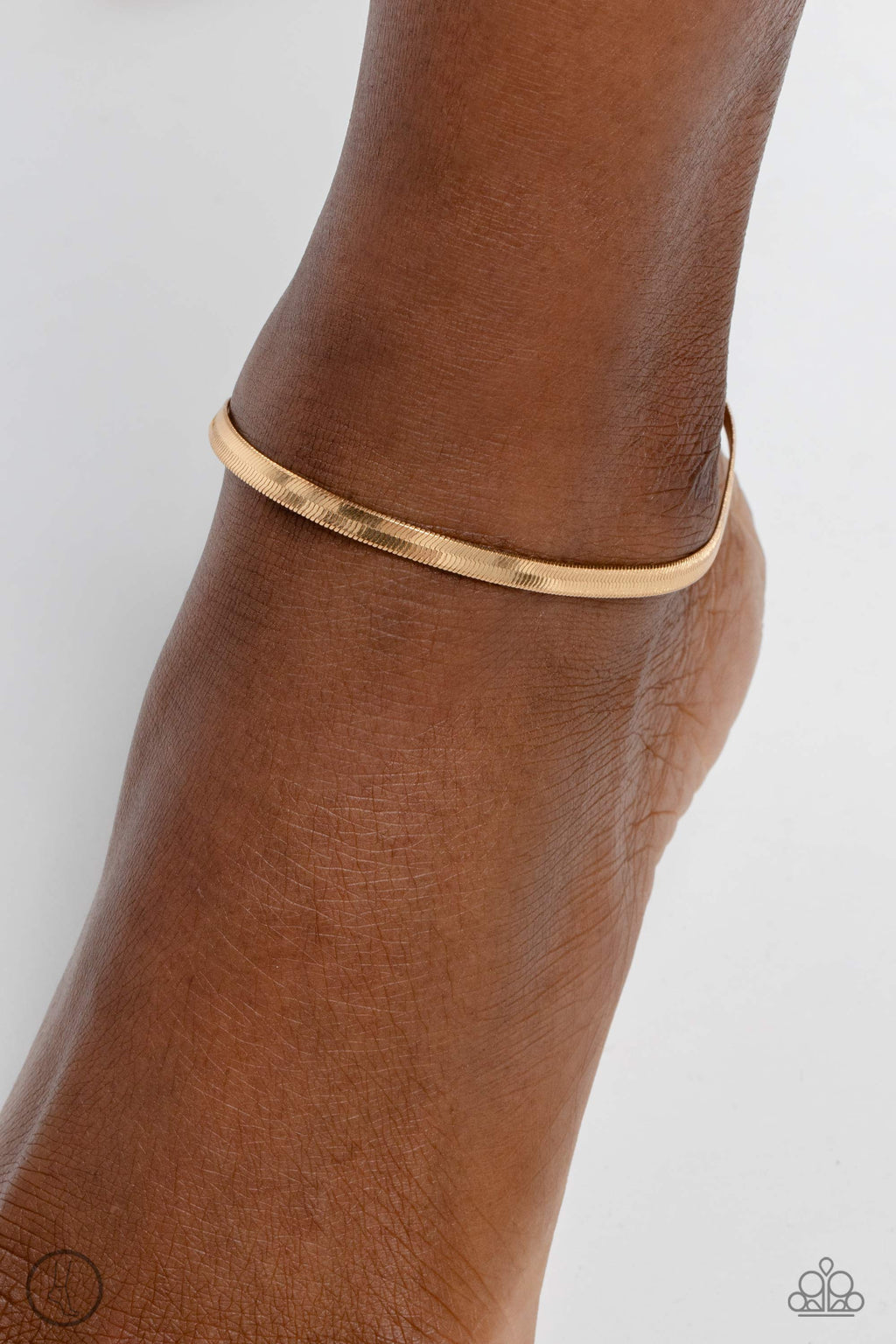 Tan Lines - Gold Anklet - Paparazzi Accessories
