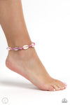 Beachcomber Ballad - Pink Anklet - Paparazzi Accessories
