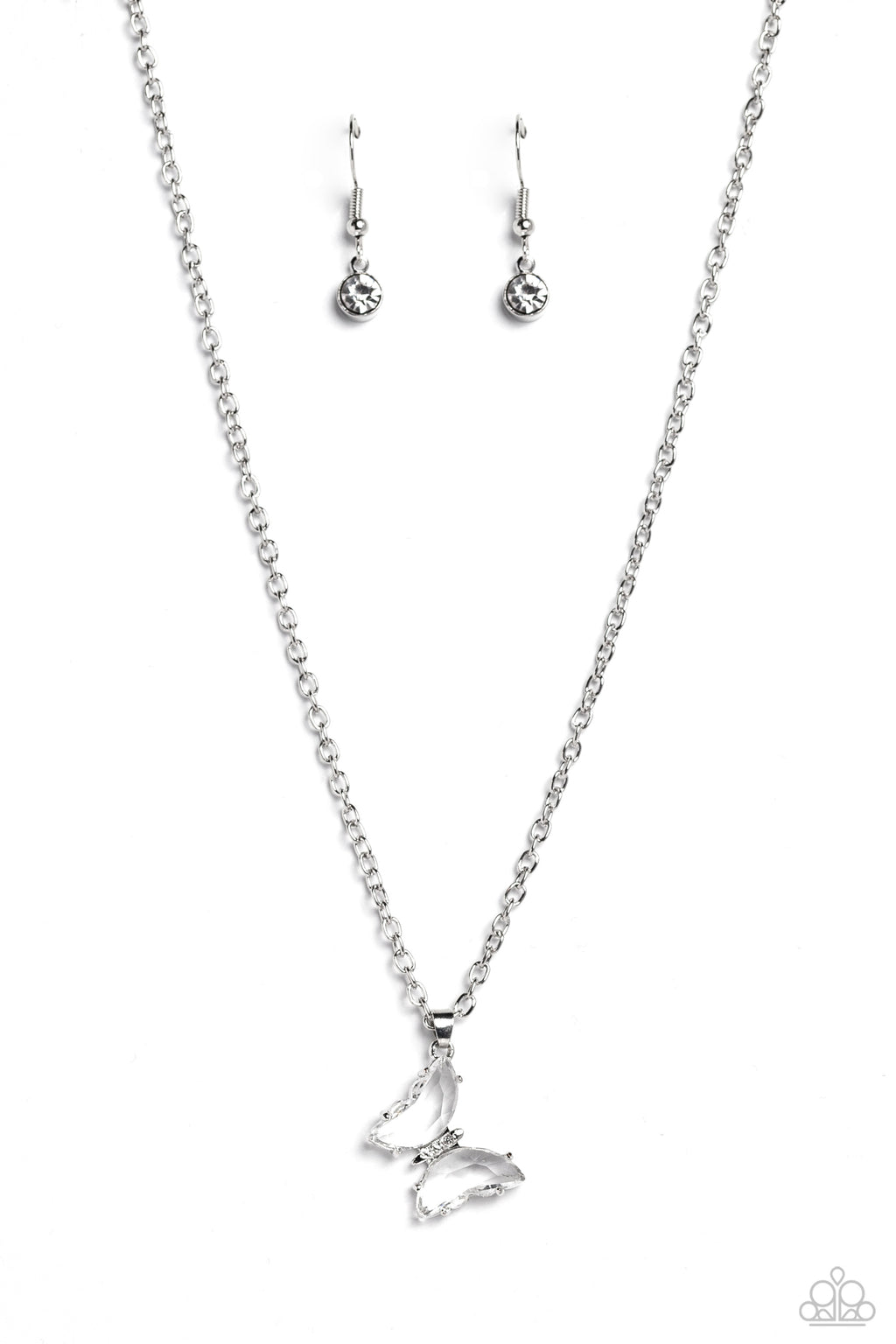 five-dollar-jewelry-butterfly-lullaby-white-necklace-paparazzi-accessories
