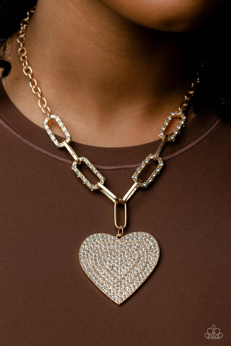 Roadside Romance - Gold Necklace - Paparazzi Accessories