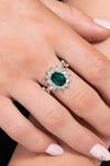 Red Carpet Reveal - Green Ring - Paparazzi Accessories