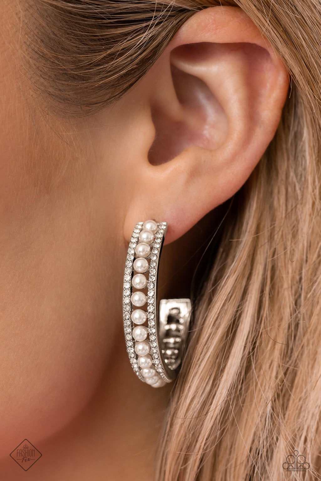 Pearl Happy - White Earrings - Paparazzi Accessories