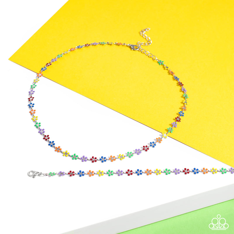 Courting Flowers - Multi Bracelet - Paparazzi Accessories