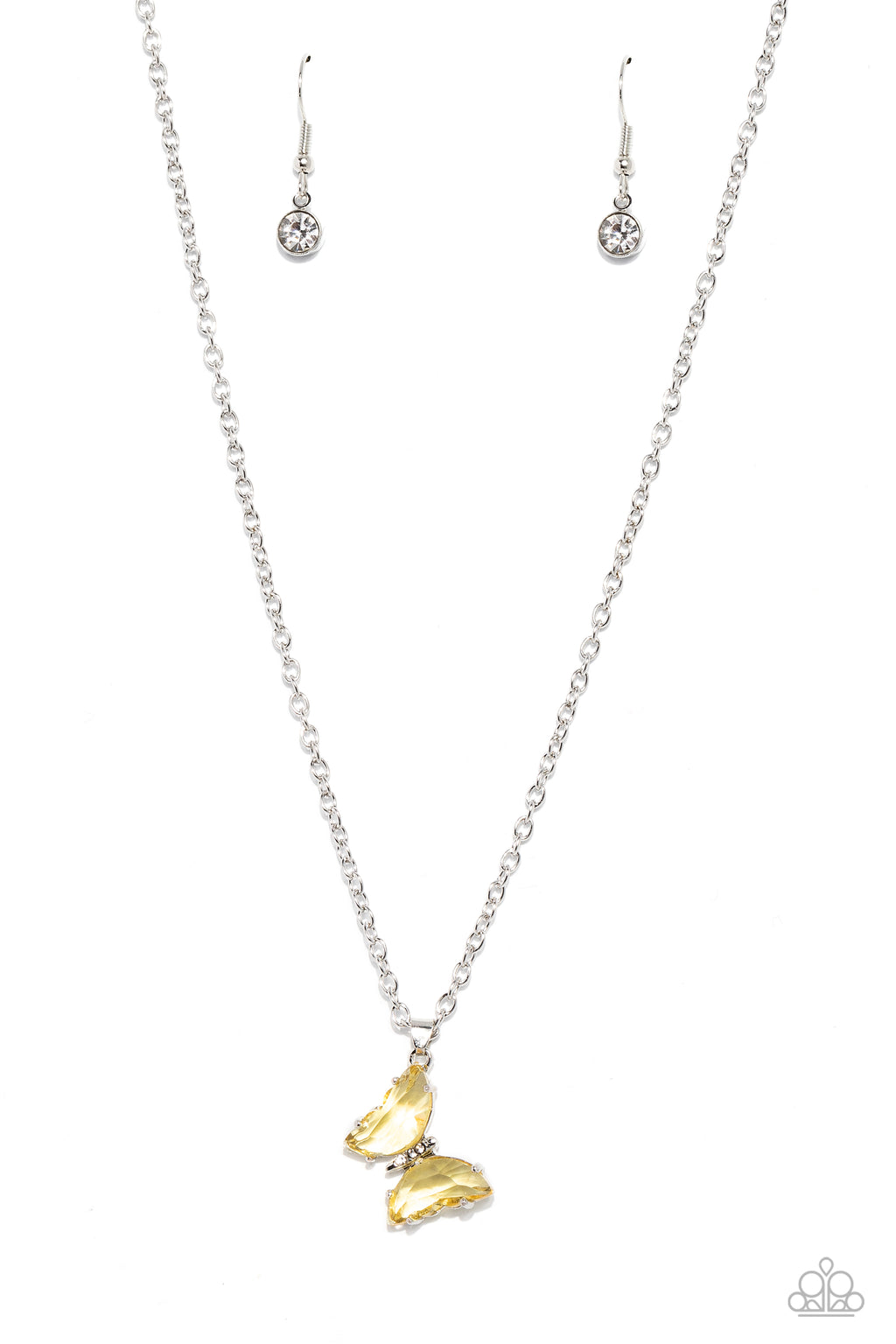 five-dollar-jewelry-butterfly-lullaby-yellow-necklace-paparazzi-accessories