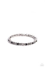 five-dollar-jewelry-floral-fast-lane-black-bracelet-paparazzi-accessories