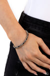 Floral Fast Lane - Black Bracelet - Paparazzi Accessories