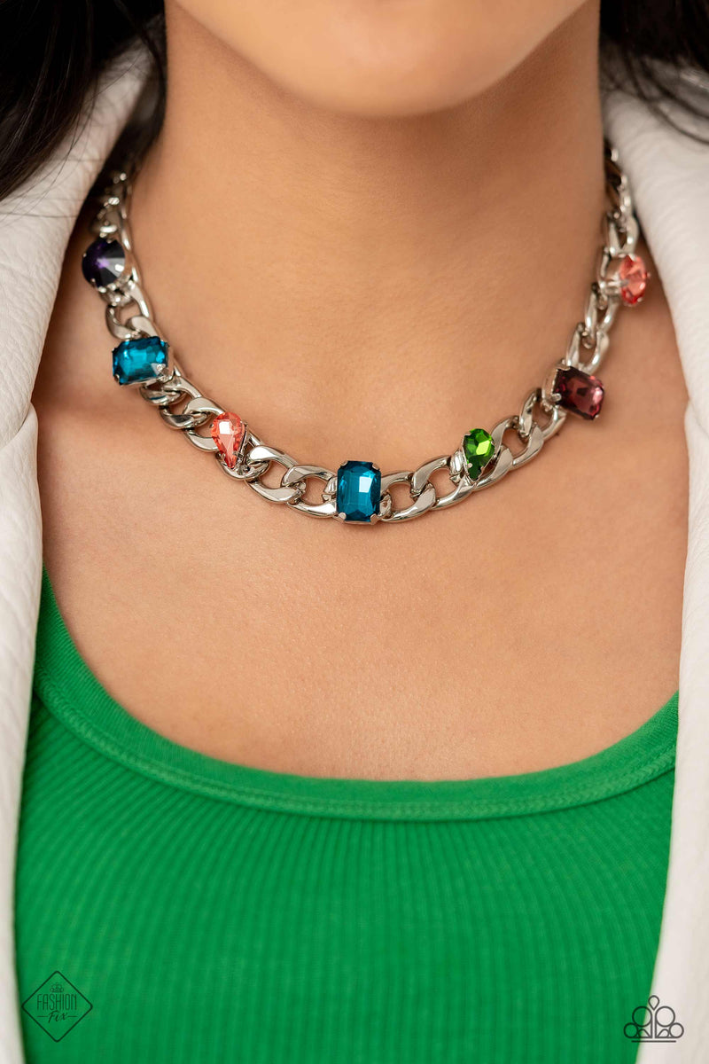 Audaciously Affixed - Multi Necklace - Paparazzi Accessories