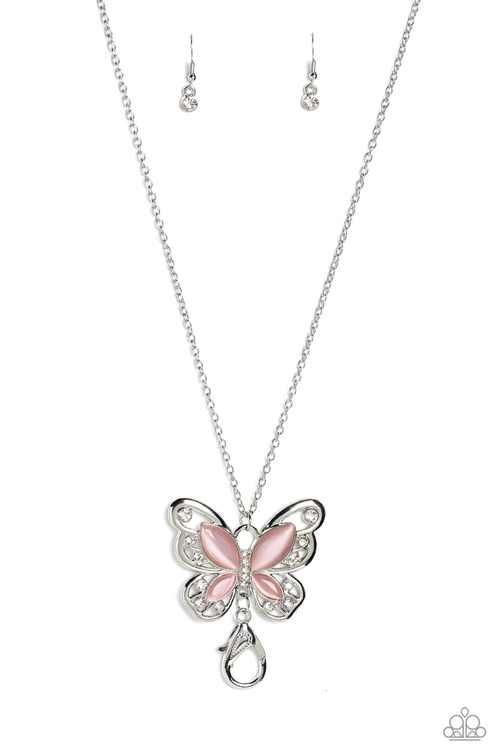five-dollar-jewelry-wings-of-whimsy-pink-lanyard-paparazzi-accessories