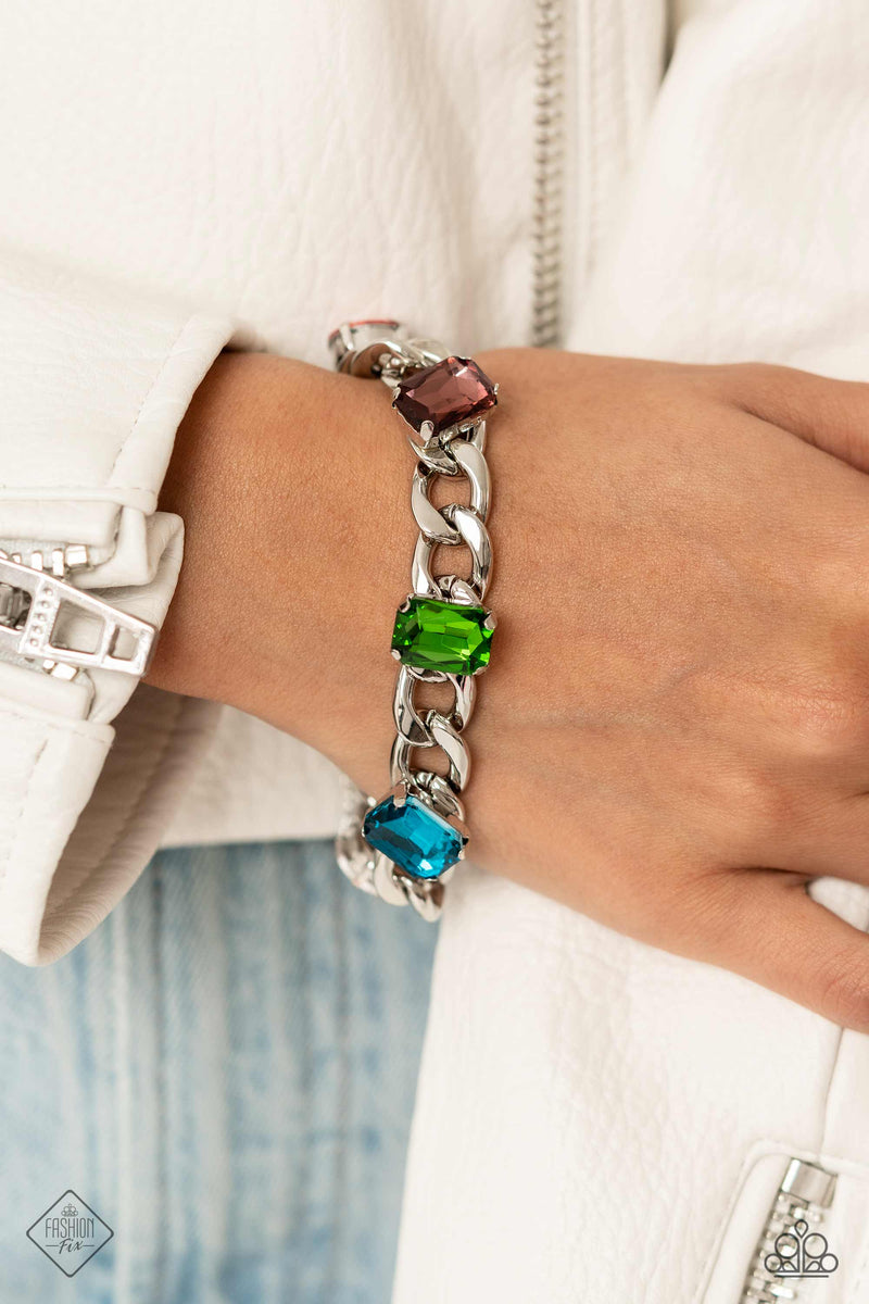 Fearlessly Fastened - Multi Bracelet - Paparazzi Accessories