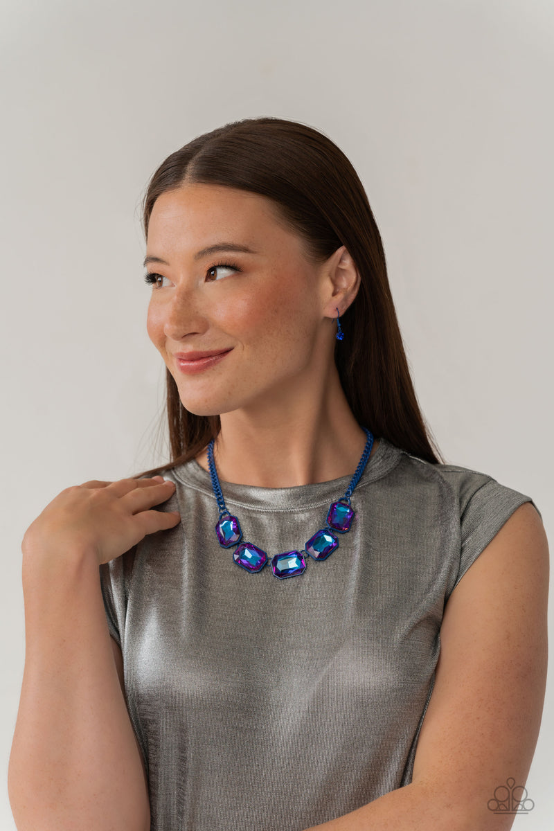Emerald City Couture - Blue Necklace - Paparazzi Accessories