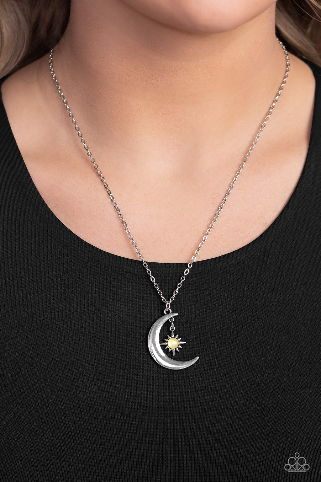Stellar Sway - Yellow Necklace - Paparazzi Accessories