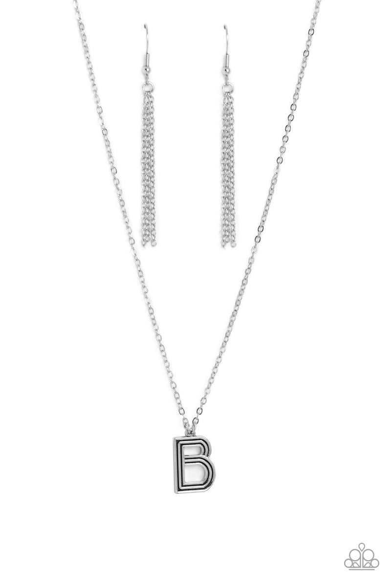 five-dollar-jewelry-leave-your-initials-silver-b-paparazzi-accessories