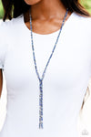 Jazz STRANDS - Blue Necklace - Paparazzi Accessories