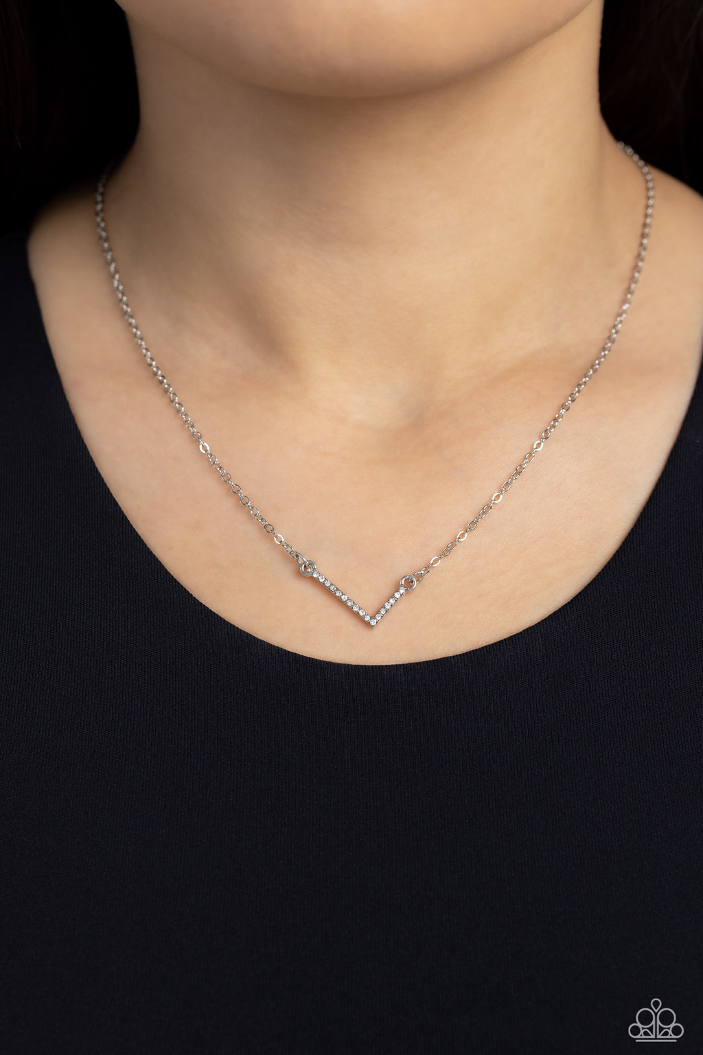 INITIALLY Yours - L - White Necklace - Paparazzi Accessories