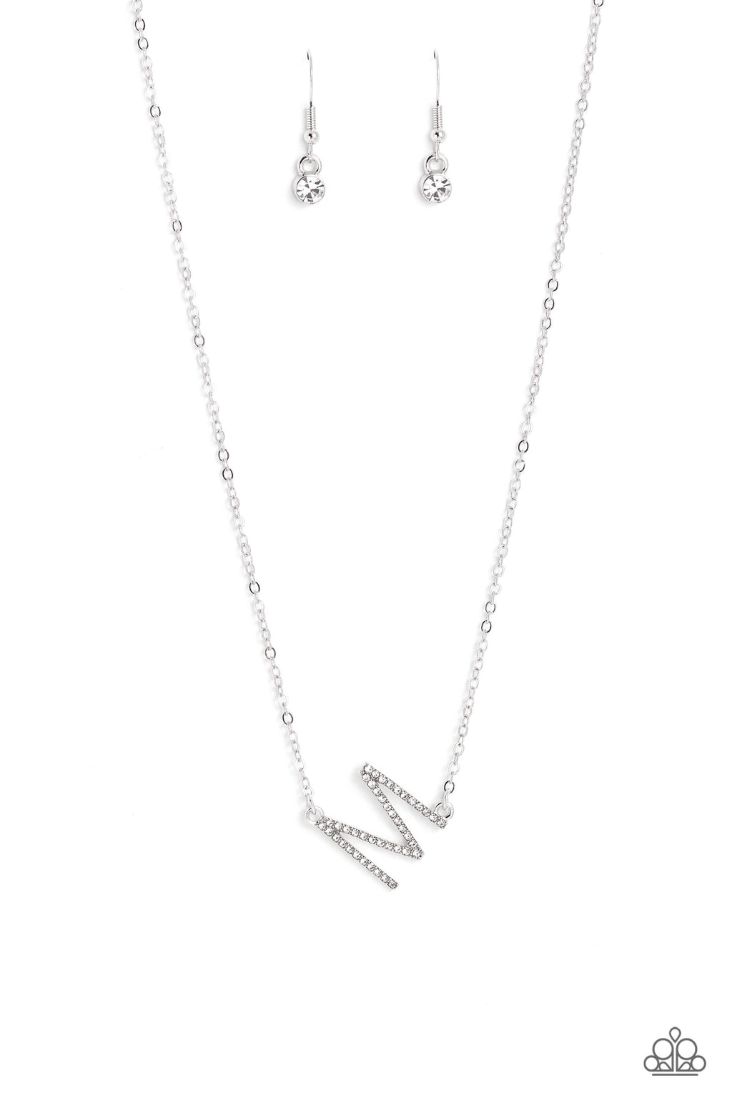 five-dollar-jewelry-initially-yours-m-white-paparazzi-accessories