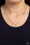 INITIALLY Yours - C - White Necklace - Paparazzi Accessories