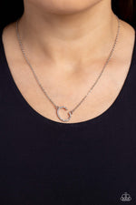INITIALLY Yours - C - White Necklace - Paparazzi Accessories