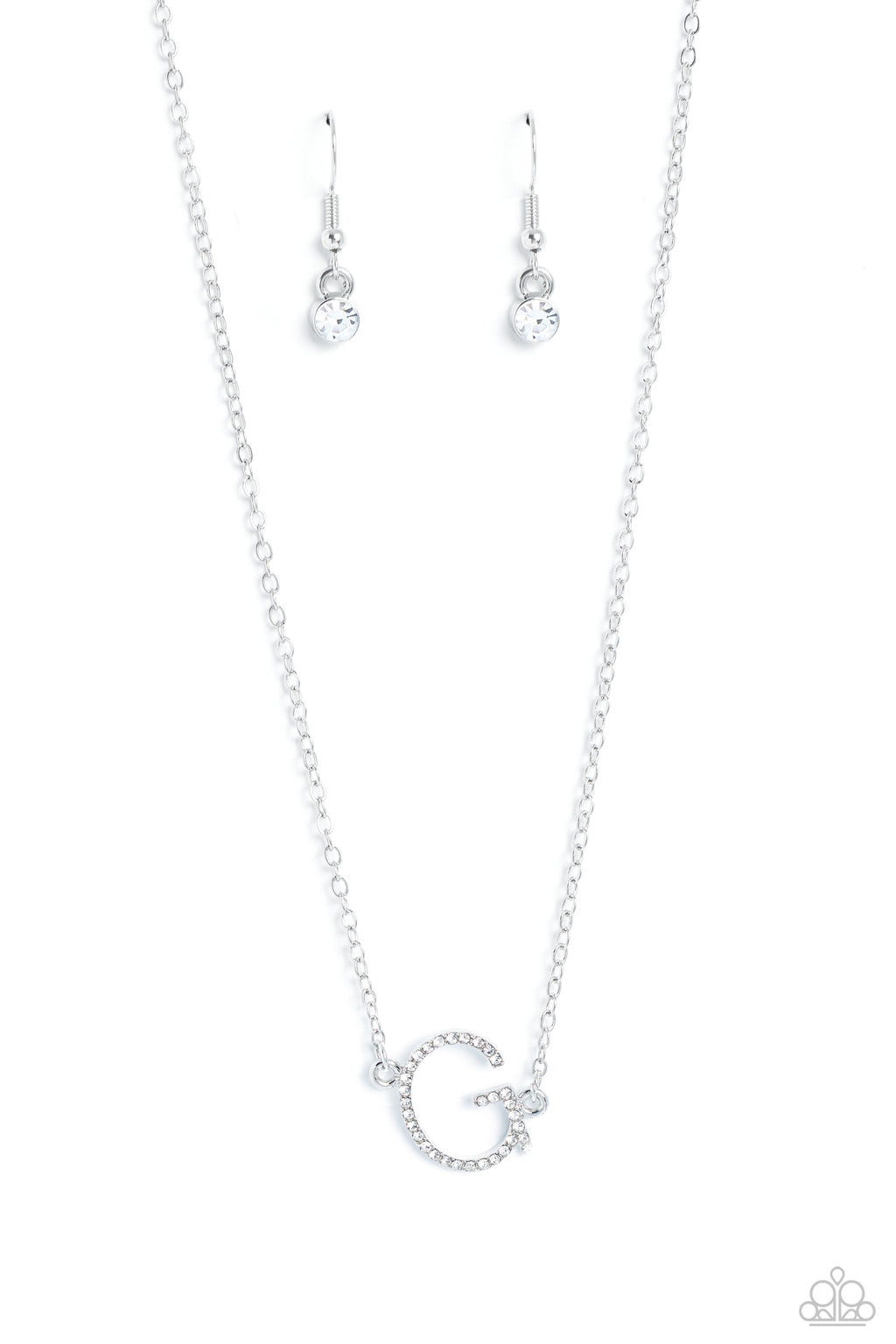 five-dollar-jewelry-initially-yours-g-white-paparazzi-accessories