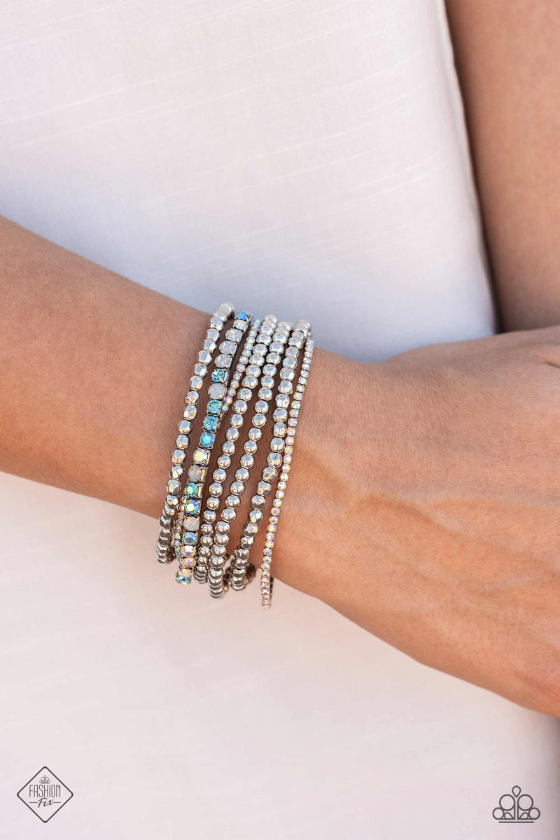 Stellar Sequence - Blue Bracelet - Paparazzi Accessories
