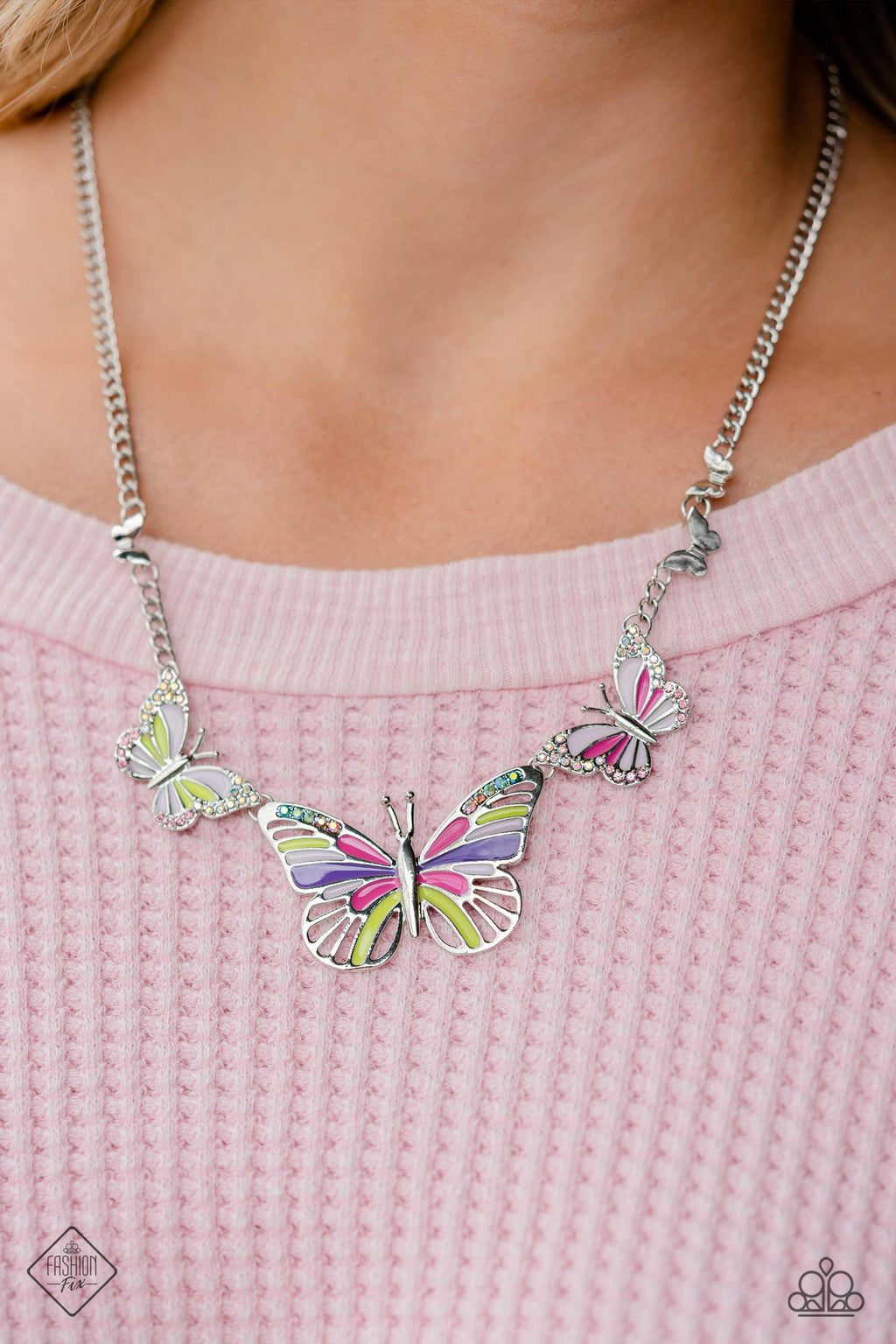 The FLIGHT Direction - Multi Necklace - Paparazzi Accessories