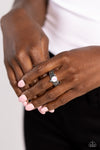 Sinuous Spotlight - White Ring - Paparazzi Accessories