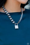 LOCK and Roll - Silver Necklace - Paparazzi Accessories