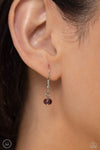Colorfully GLASSY - Purple Necklace - Paparazzi Accessories