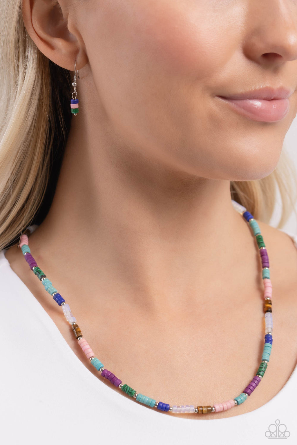 Oasis Outline - Multi Necklace - Paparazzi Accessories