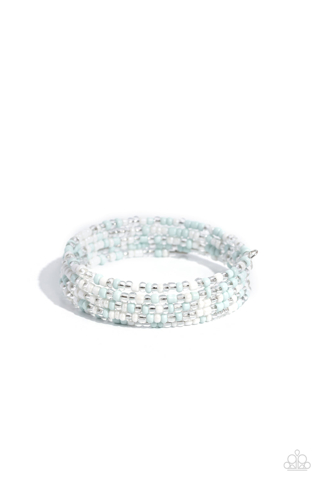 five-dollar-jewelry-coiled-candy-white-bracelet-paparazzi-accessories