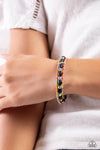 For WOOD Measure - Black Bracelet - Paparazzi Accessories