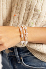 Notoriously Nuanced - White Bracelet - Paparazzi Accessories