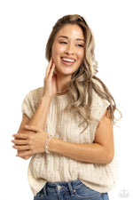 Notoriously Nuanced - White Bracelet - Paparazzi Accessories