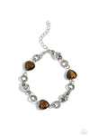 five-dollar-jewelry-i-can-feel-your-heartbeat-brown-bracelet-paparazzi-accessories