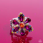 Blazing Blooms - Multi Ring - Paparazzi Accessories