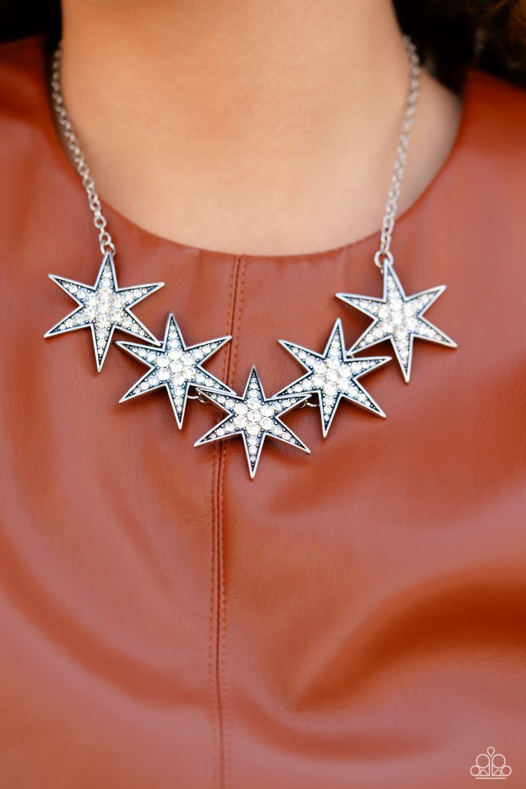 Rockstar Ready - White Necklace - Paparazzi Accessories