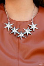 Rockstar Ready - White Necklace - Paparazzi Accessories