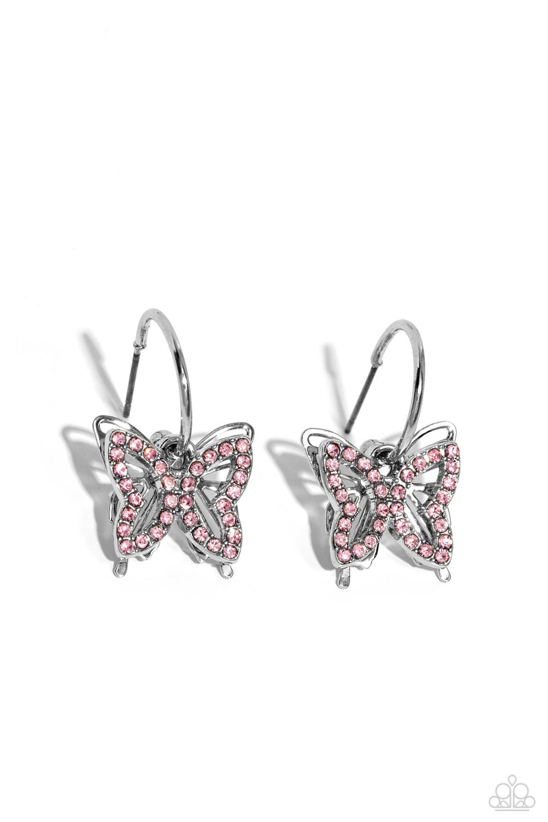 five-dollar-jewelry-lyrical-layers-pink-earrings-paparazzi-accessories