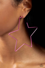 Starstruck Secret - Pink Earrings - Paparazzi Accessories