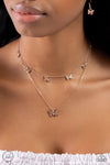 Butterfly Beacon - Rose Gold Necklace - Paparazzi Accessories