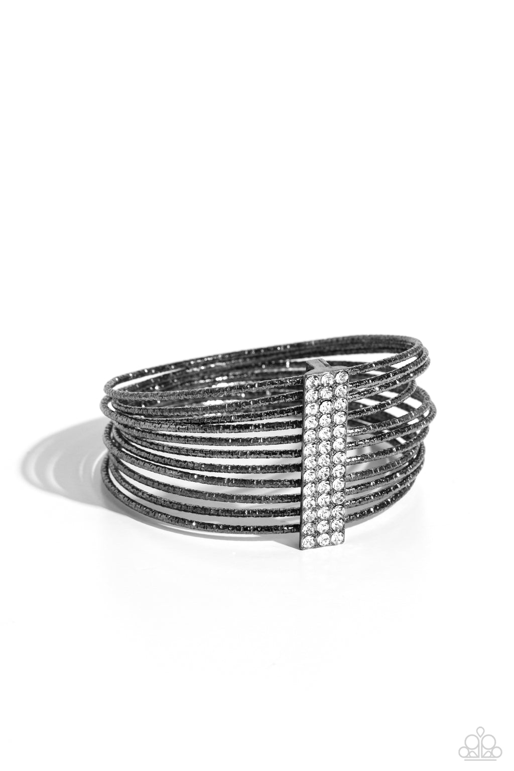 five-dollar-jewelry-shimmery-silhouette-black-bracelet-paparazzi-accessories