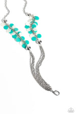 five-dollar-jewelry-shell-sensation-green-lanyard-paparazzi-accessories