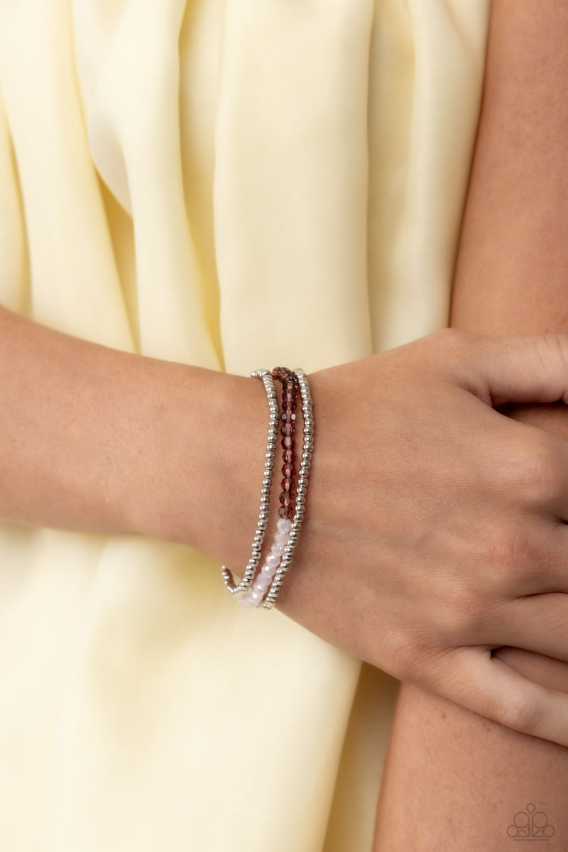 Backstage Beading - Purple Bracelet - Paparazzi Accessories