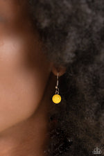 SUN and Fancy Free - Yellow Necklace - Paparazzi Accessories