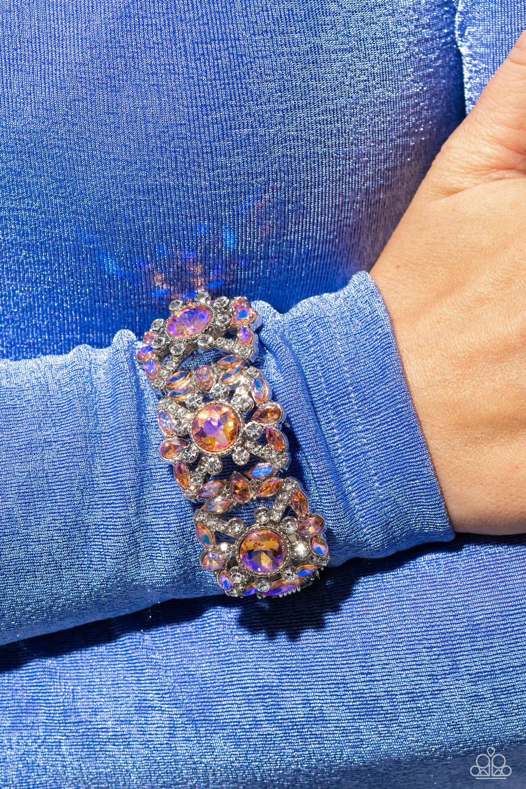 Shimmering Solo - Orange Bracelet - Paparazzi Accessories