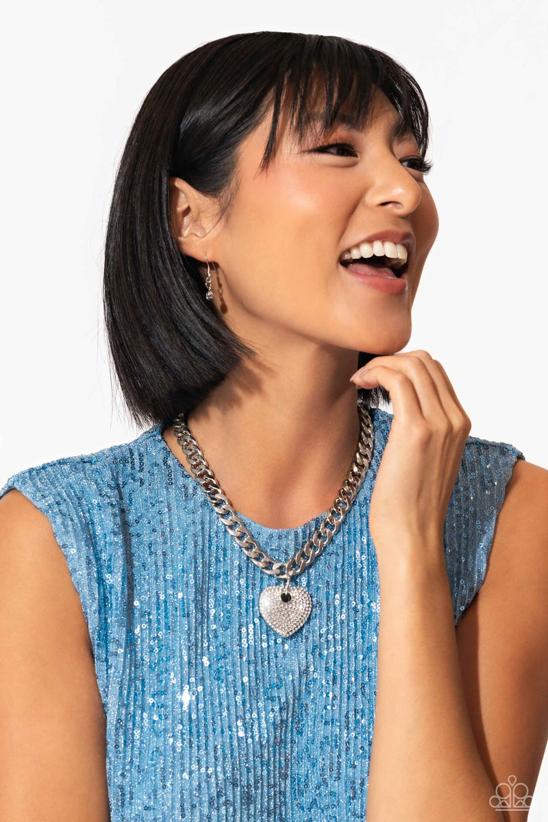 Ardent Affection - White Necklace - Paparazzi Accessories