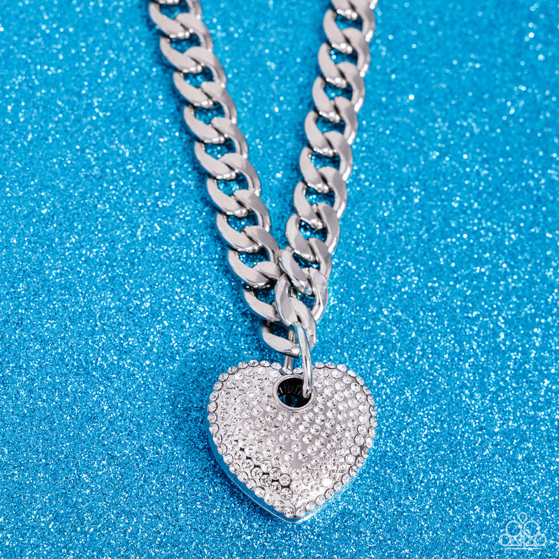Ardent Affection - White Necklace - Paparazzi Accessories