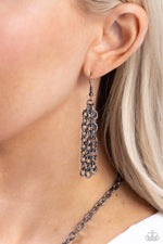 Emphatic Edge - Black Necklace - Paparazzi Accessories
