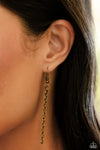 FLYING Low - Brass Necklace - Paparazzi Accessories