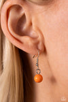 Romantic Ragtime - Orange Necklace - Paparazzi Accessories